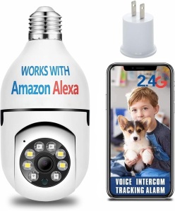 OwLUCK Security Camera Light Bulb Outdoor