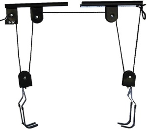 Bike Lift Hoist for Garage Storage - Heavy Duty Ceiling Mountain Bicycle Hanger Pulley Rack