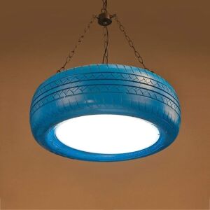 Retro Colorful Rubber Tire Pendant Light 