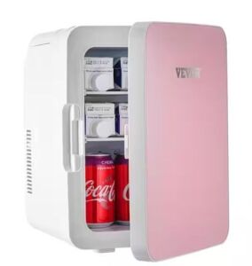 VEVOR 0.35 cu. ft. Mini Fridge without Freezer in Pink