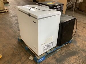 Lot of (2) Magic Chef Mini Fridges & (1) Frigidaire Chest Freezer - For Parts or Repair 