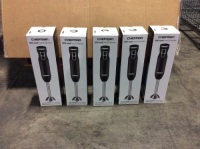 Lot of (5) CHEFMAN 2-Speed Hand Blenders, Black - New&nbsp;