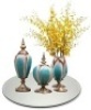 Lot of (2) New 2-Packs of&nbsp;Round Mirror Centerpieces, 14 inch