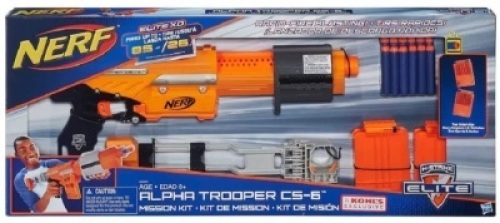 Nerf N-Strike Elite Alpha Trooper CS-6 Mission Kit. NEW