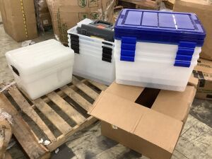 Plastic Storage Items - Some Damaged