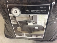 Whistler 4 Piece Twin Comforter Set - Appears New&nbsp;