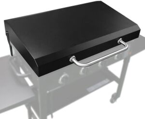 Utheer Hinged Lid for Blackstone Griddle 36"，Hard Cover Hood for Blackstone Table Top Griddle, 36 Inch Griddle Lid Storage Cover- Black Griddle Acceessories for Blackstone 1554,1565,1560,1818,1825,1836,1841,1863,1866