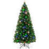 Pre-Lit Fiber Optic Pine Christmas Tree w/ Multicolor & LED Lights