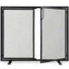 2-Door Wrought Iron Fireplace Screen w/ Magnetic Doors - 38.5x41in