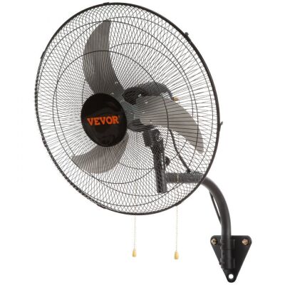 VEVOR 20 Inch, 3-speed High Velocity Max. 4650 CFM Oscillating Industrial Wall Fan