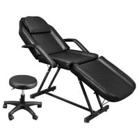 OmySalon 73in Facial Massage Bed with Adjustable Hydraulic Stool