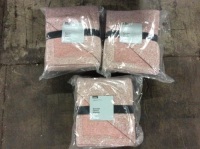 Lot of (3) Sweater Fleece Blankets, Full/Queen - New