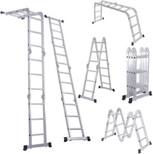 LUISLADDERS Multi-Purpose Aluminium Extension Ladder - Dented