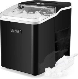 KUMIO Ice Machine Maker Countertop 12.13"D x 8.82"W x 11.14"H