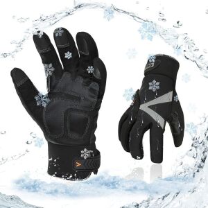 -4℉ or above 3M Thinsulate Lined Winter Work Gloves, L 