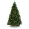 9' Hinged Douglas Full Fir Artificial Christmas Tree w/ Metal Stand 