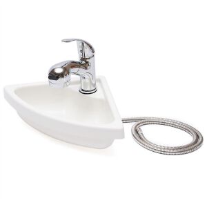 Triangle Wash Basin with Faucet