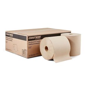 Coastwide Professional™ Recycled Hardwound Paper Towels, 1-ply, 800 ft./Roll, 6 Rolls/Carton (CW20181)