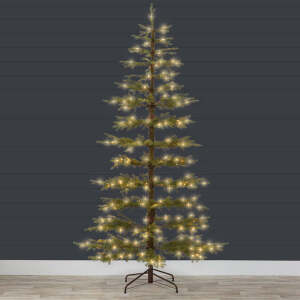 Pre-Lit Sparse Christmas Tree w/ 2-in-1 LED Lights, Cordless Connection 9ft