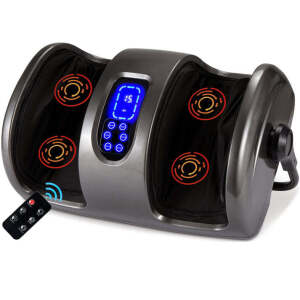 Reflexology Shiatsu Foot Massager w/ High-Intensity Rollers, Remote Control