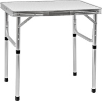 Aluminum Portable Folding Camp Table With Carry Handle - By Trademark Innovations, White&nbsp;17.7"D x 23.6"W x 22.5"H