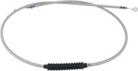 Worldmotop 63" 67&ldquo; 71" 75&rdquo; 79" Throttle Cable Compatible with Harley Iron XL 883 1200 Dyna Softail Fat Boy Heritage Road King Throttle Clutch Cable Wire(75&rdquo;)