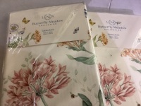 Lenox Butterfly meadow collection tablecloth 60X120 inch 2 set