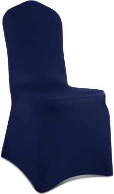 Babenest Spandex Chair Covers, 25PCS Upgraded Stretch Washable Fitted Banquet Chair Slipcovers, Universal Elastic Dining Room Chair Protector for Wedding Party Holiday Celebration (Navy Blue)