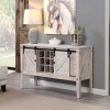 FirsTime & Co. Quincy Farmhouse Barn Door Buffet and Wine Console Table