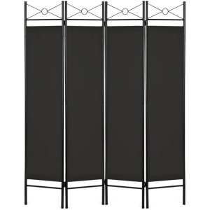 4-Panel Folding Privacy Screen Room Divider Decoration Accent, 6ft