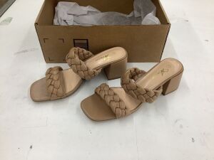 Braided Peep Toe Heels, Size 9 