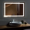 55 x 36 in LED Bathroom Mirror with Touch Button, Anti-Fog, Dimmable, Vertical & Horizontal Mount - NEW