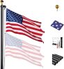 20Ft Black Sectional Flag Pole Kit 