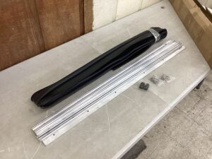 16' Garage Door Bottom Seals with Aluminum Track Retainer Kit 