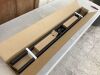 1" Rust Proof Curtain Rods, Matte Black, 2 Pack 