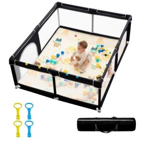 Baby Playpen with Mat 71" x 59"