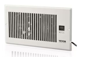 VEVOR 6 in. x 12 in. Register Booster Fan, White 