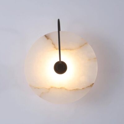 WFZRXFC Nordic Style Stone Wall Lamp Metal Base  