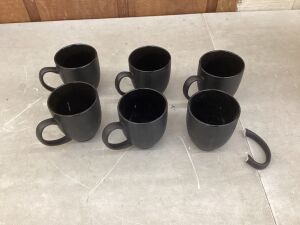 Lot of (6) Coffee Mugs - One Broken Handle 