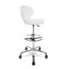 KLASIKA Rolling Swivel Salon Stool Chair With Back Support Adjustable Hydraulic