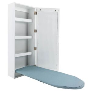 Foldable Wall-Mounted Ironing Board With Mirror - Damage to Back Side