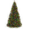 Pre-Lit Artificial Spruce Christmas Tree w/ Multicolored LED Lights