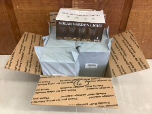 Lot of (6) Solar Garden Light, 4 Pack 