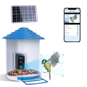 Solar Powered Smart Bird Feeder with Wireless Camera