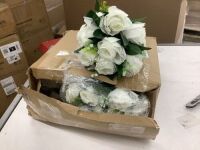 Lyrow 12pcs Flower Arrangements, White&nbsp;