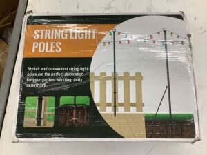 String Light Poles, Set of 2 