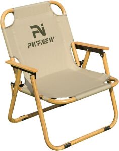 PWFNEW Foldable Camping Chair, Khaki