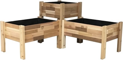 Gro Products 18-EGB-Combo Elevated Garden Bed, 60 x 60 x 24, Cedar - Appears New, $659 Retail Value