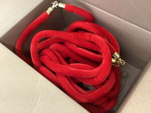 Red Velvet Stanchion Ropes 