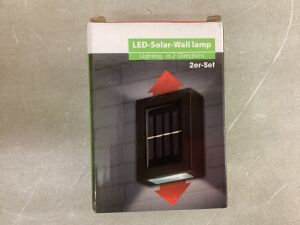 Lot of (36) LED Solar Wall Lamp